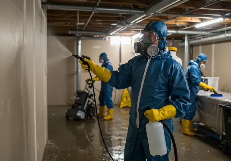 Basement Sanitization and Antimicrobial Treatment process in Ogden, KS